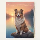 Collie au bord du lac (Dos)