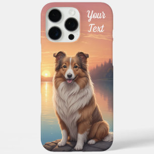 Collie bij het meer iPhone 16 pro max hoesje