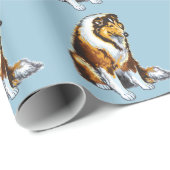 collie cadeaupapier (Rol Hoek)