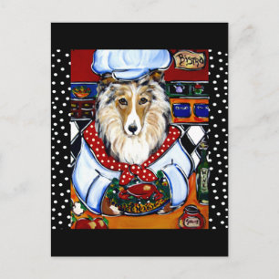 Collie Chef Briefkaart