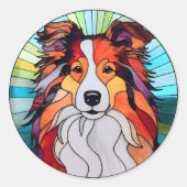 Collie Chien Sticker Pack (Devant)