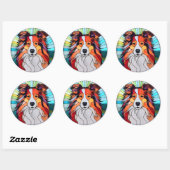 Collie Chien Sticker Pack (Feuille)