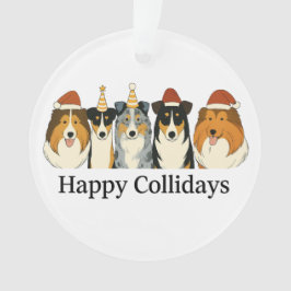Collie Christmas Ornament 