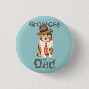 Collie Dad Ronde Button 3,2 Cm