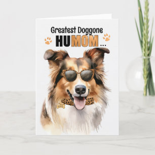 Collie Dog Greatest HuMOM Moederdag Feestdagen Kaart