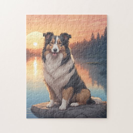 Collie dog legpuzzel (Verticaal)