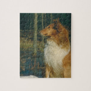 Collie Dog Puzzle Legpuzzel