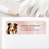 Collie Dog Retouradres Labels (Insitu)