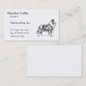 Collie Dog Visitekaartje (Voorkant / Achterkant)