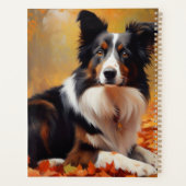 Collie frontalier à l'automne Feuilles automne Ins (Dos)