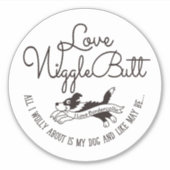 Collie frontière autocollant (Devant)