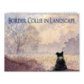 Collie frontière dans le calendrier paysage (Protection)