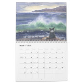 Collie frontière dans le calendrier paysage (Mar 2026)
