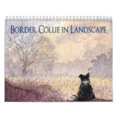Collie frontière dans le calendrier paysage (Protection)