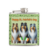 Collie  heupfles (Voorkant)