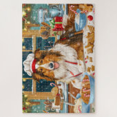 Collie Holiday Baking: Feestelijke Kerst Legpuzzel (Verticaal)