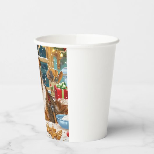 Collie Holiday Baking: Feestelijke Kerst Papieren Bekers (Links)