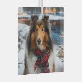 Collie Holiday Glas Ornament (Voorkant Rechts)