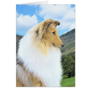 Collie in bergen (ruw) Schilderen - Dog Art