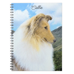 Collie in bergen (ruw) Schilderen - Dog Art Notitieboek