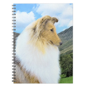 Collie in bergen (ruw) Schilderen - Dog Art Notitieboek