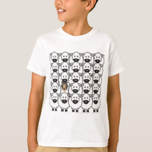 Collie in de schapen t-shirt