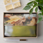 Collie in gras- ontkoppelingspapier tissuepapier (Geschenk)