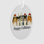 Collie Kerst Ornament (voorkant)