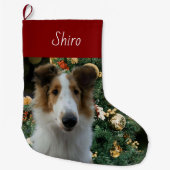 Collie Kerstkous Grote Kerstsok (Voorkant)