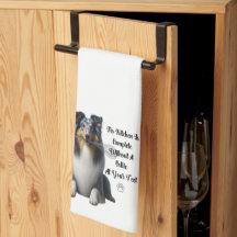 Collie keukenhanddoek