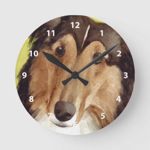 Collie Kunst Ronde Klok