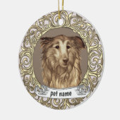 Collie Loving Memory ornament (Links)