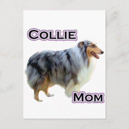 Collie Moeder 4 Briefkaart (Voorkant)