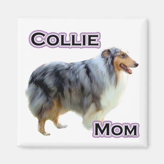 Collie Moeder 4 - Magneet (Voorkant)