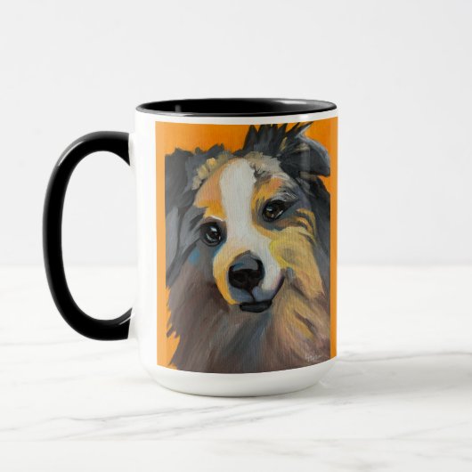 Collie | Mug Deux Tons, 15 oz (Gauche)