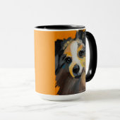 Collie | Mug Deux Tons, 15 oz (Devant droit)