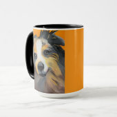 Collie | Mug Deux Tons, 15 oz (Devant gauche)