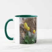 Collie N Tulips Mug (Gauche)