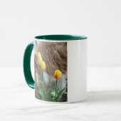 Collie N Tulips Mug (Devant gauche)