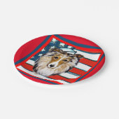 Collie Papieren Bordje (Gekanteld)