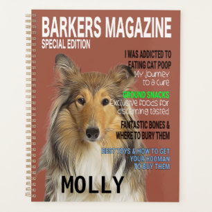 Collie Parody Magazine Hoesje Planner