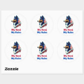 Collie Ronde Sticker (Vel)
