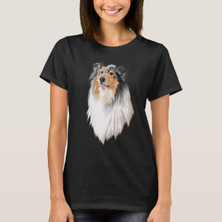 Collie Rough Collie Cute Dog Long Hair T-shirt