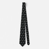 Collie Rough Dog Jaune & Black Grid Cravate noire (Devant)