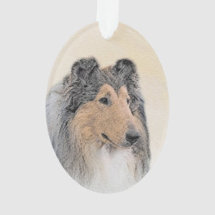 Collie (Rough) Peinture - Cute Original Chien Art