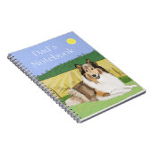 Collie rugueuse avec Carnet de champs (Côté Droit)