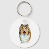 Collie (ruw) mama 2 sleutelhanger (Voorkant)