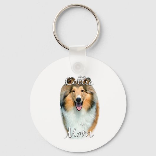 Collie (ruw) mama 2 sleutelhanger (Achterkant)