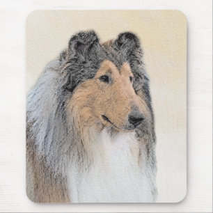 Collie (ruw) schilderen - Cute Original Dog Art Muismat