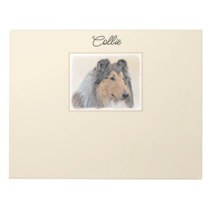 Collie (ruw) schilderen - Cute Original Dog Art Notitieblok